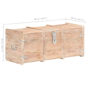 vidaXL Storage Chest 90x40x40 cm Solid Acacia Wood