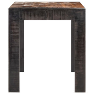 vidaXL Dining Table 140x70x76 cm Solid Rough Mango Wood