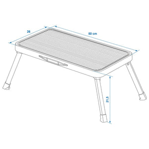 ProPlus Folding Single Step Stool 150kg XL Metal