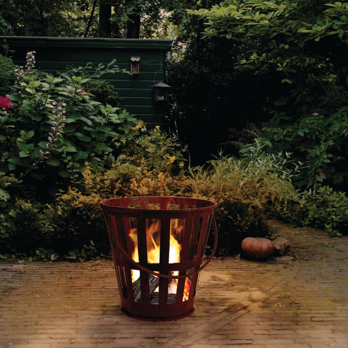 ProGarden Fire Basket with Handle Metal Rust