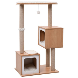 vidaXL Cat Tree with Sisal Scratching Mat 104 cm