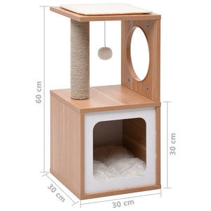 vidaXL Cat Tree with Sisal Scratching Mat 60 cm