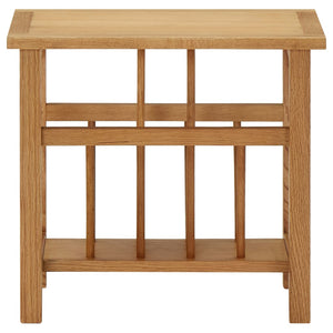 vidaXL Magazine Table 45x27x42 cm Solid Oak Wood