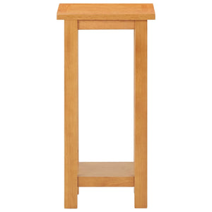 vidaXL Side Table 27x24x55 cm Solid Oak Wood