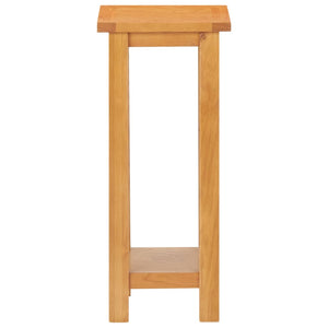 vidaXL Side Table 27x24x55 cm Solid Oak Wood