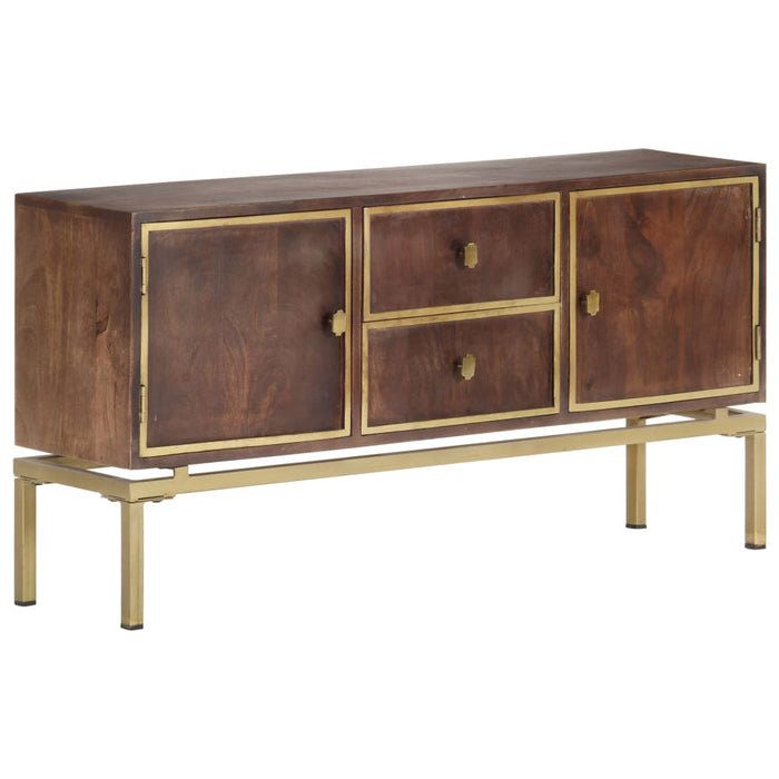 vidaXL Sideboard 120x29x60 cm Solid Mango Wood