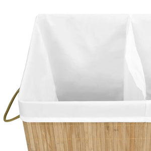 vidaXL Bamboo Laundry Basket 100 L