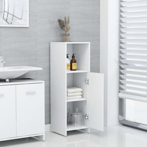 vidaXL Bathroom Cabinet White 30x30x95 cm Engineered Wood