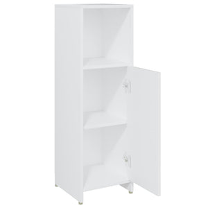 vidaXL Bathroom Cabinet White 30x30x95 cm Engineered Wood