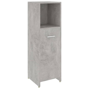 vidaXL Bathroom Cabinet Concrete Grey 30x30x95 cm Engineered Wood