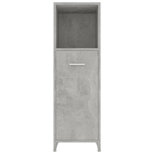 vidaXL Bathroom Cabinet Concrete Grey 30x30x95 cm Engineered Wood