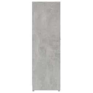 vidaXL Bathroom Cabinet Concrete Grey 30x30x95 cm Engineered Wood