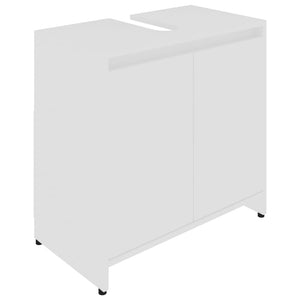 vidaXL Bathroom Cabinet White 60x33x61 cm Engineered Wood