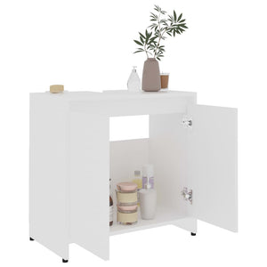 vidaXL Bathroom Cabinet White 60x33x61 cm Engineered Wood