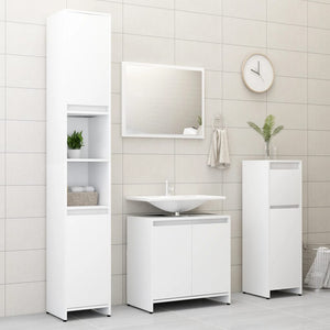 vidaXL Bathroom Cabinet White 60x33x61 cm Engineered Wood