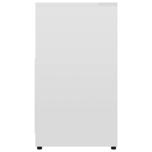 vidaXL Bathroom Cabinet High Gloss White 60x33x61 cm Engineered Wood