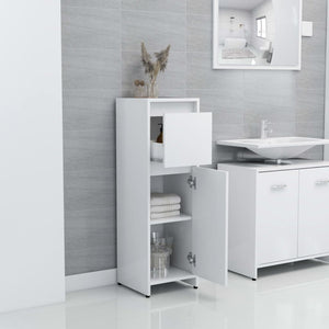 vidaXL Bathroom Cabinet White 30x30x95 cm Engineered Wood