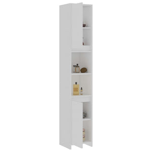 vidaXL Bathroom Cabinet White 30x30x183.5 cm Engineered Wood