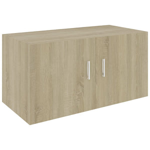 vidaXL Wall Mounted Cabinet Sonoma Oak 80x39x40 cm Engineered Wood