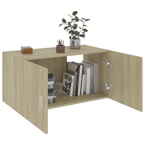 vidaXL Wall Mounted Cabinet Sonoma Oak 80x39x40 cm Engineered Wood