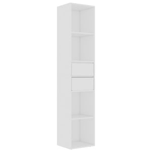 vidaXL Book Cabinet White 36x30x171 cm Engineered Wood