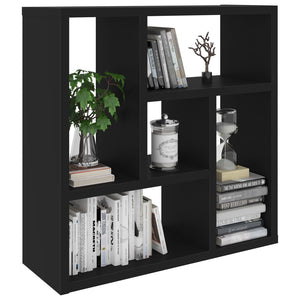 vidaXL Wall Shelf Black 45.1x16x45.1 cm Engineered Wood