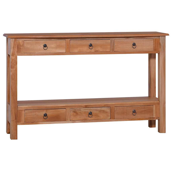 vidaXL Console Table 120x30x75 cm Solid Mahogany Wood