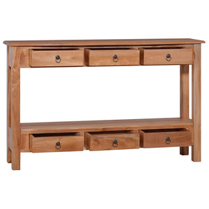 vidaXL Console Table 120x30x75 cm Solid Mahogany Wood