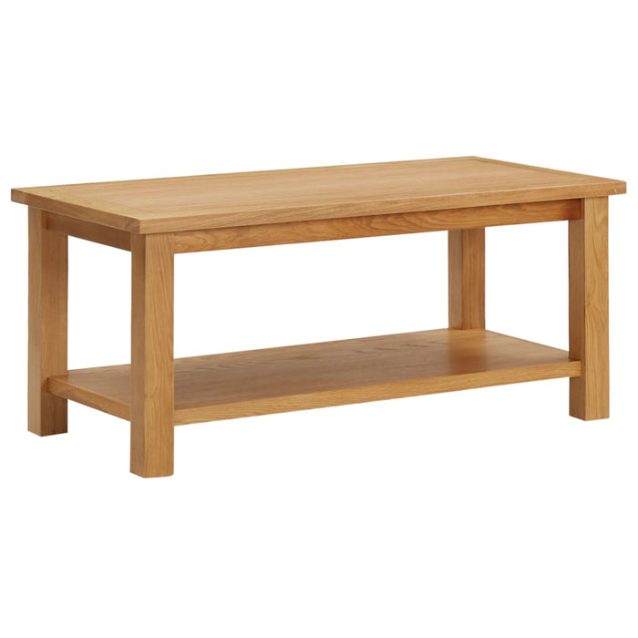 vidaXL Coffee Table 90x45x40 cm Solid Oak Wood