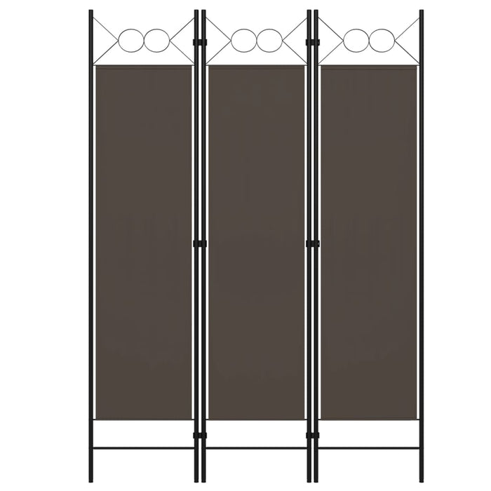 vidaXL 3-Panel Room Divider Anthracite 120x180 cm