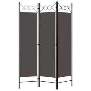 vidaXL 3-Panel Room Divider Anthracite 120x180 cm