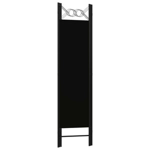 vidaXL 3-Panel Room Divider Black 120x180 cm