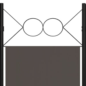 vidaXL 4-Panel Room Divider Anthracite 160x180 cm