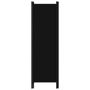 vidaXL 3-Panel Room Divider Black 150x180 cm