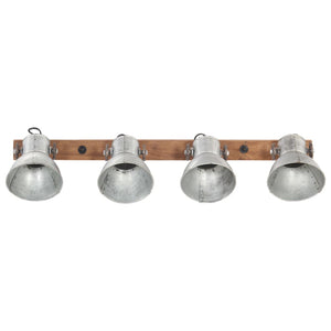 vidaXL Industrial Wall Lamp Silver 90x25 cm E27