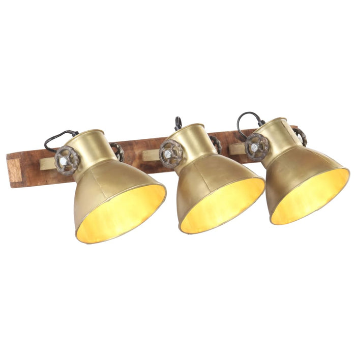 vidaXL Industrial Wall Lamp Brass 65x25 cm E27