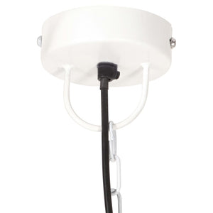 vidaXL Industrial Hanging Lamp 25 W White Round 30 cm E27