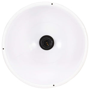 vidaXL Industrial Hanging Lamp 25 W White Round 30 cm E27