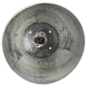 vidaXL Industrial Hanging Lamp 25 W Silver Round 42 cm E27