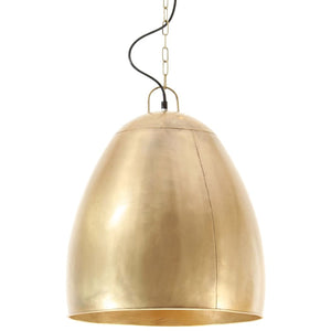 vidaXL Industrial Hanging Lamp 25 W Brass Round 42 cm E27