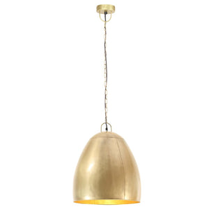 vidaXL Industrial Hanging Lamp 25 W Brass Round 42 cm E27