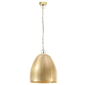 vidaXL Industrial Hanging Lamp 25 W Brass Round 42 cm E27