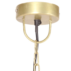 vidaXL Industrial Hanging Lamp 25 W Brass Round 42 cm E27