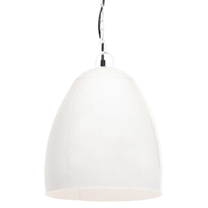 vidaXL Industrial Hanging Lamp 25 W White Round 42 cm E27