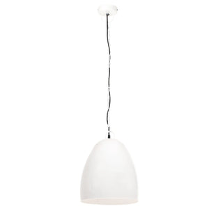 vidaXL Industrial Hanging Lamp 25 W White Round 42 cm E27