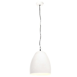 vidaXL Industrial Hanging Lamp 25 W White Round 42 cm E27