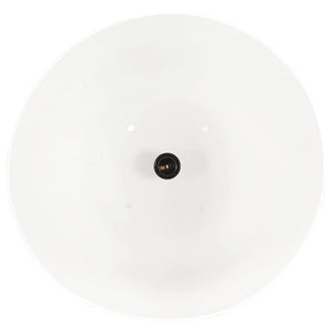 vidaXL Industrial Hanging Lamp 25 W White Round 42 cm E27