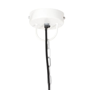 vidaXL Industrial Hanging Lamp 25 W White Round 42 cm E27