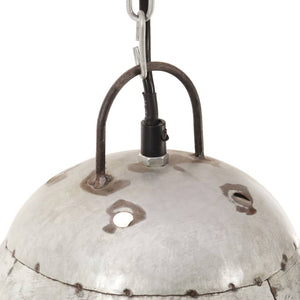 vidaXL Industrial Hanging Lamp 25 W Silver Round 32 cm E27