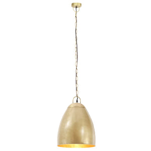 vidaXL Industrial Hanging Lamp 25 W Brass Round 32 cm E27